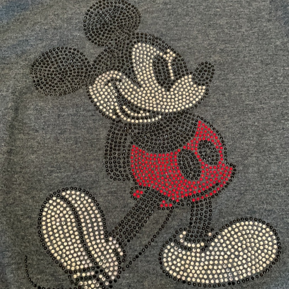 Disney Mickey Mouse rhinestone rare sweatshirt xs - Picture 4 of 4